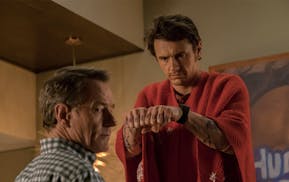 Bryan Cranston and James Franco in the film "Why Him?" (20th Century Fox) ORG XMIT: 1194709