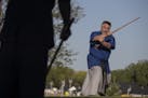 Master Robert Frankovich who runs the White Tiger Martial Arts dojang (cq) conducted an outdoor Haidong (cq) Gumdo (cq) Korean style swords practice w