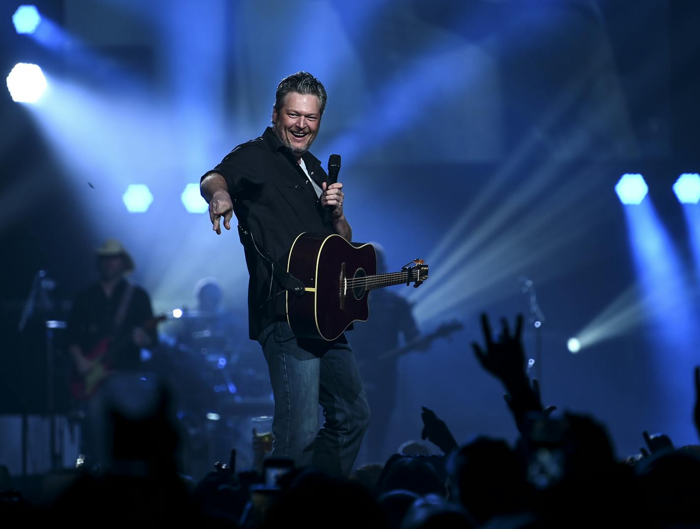 Blake Shelton performed Friday, March 15, 2019 at the Xcel Energy Center in St. Paul, Minn. ] Aaron Lavinsky &#x2022; aaron.lavinsky@startribune.com Blake Shelton performed Friday, March 15, 2019 at the Xcel Energy Center in St. Paul, Minn.