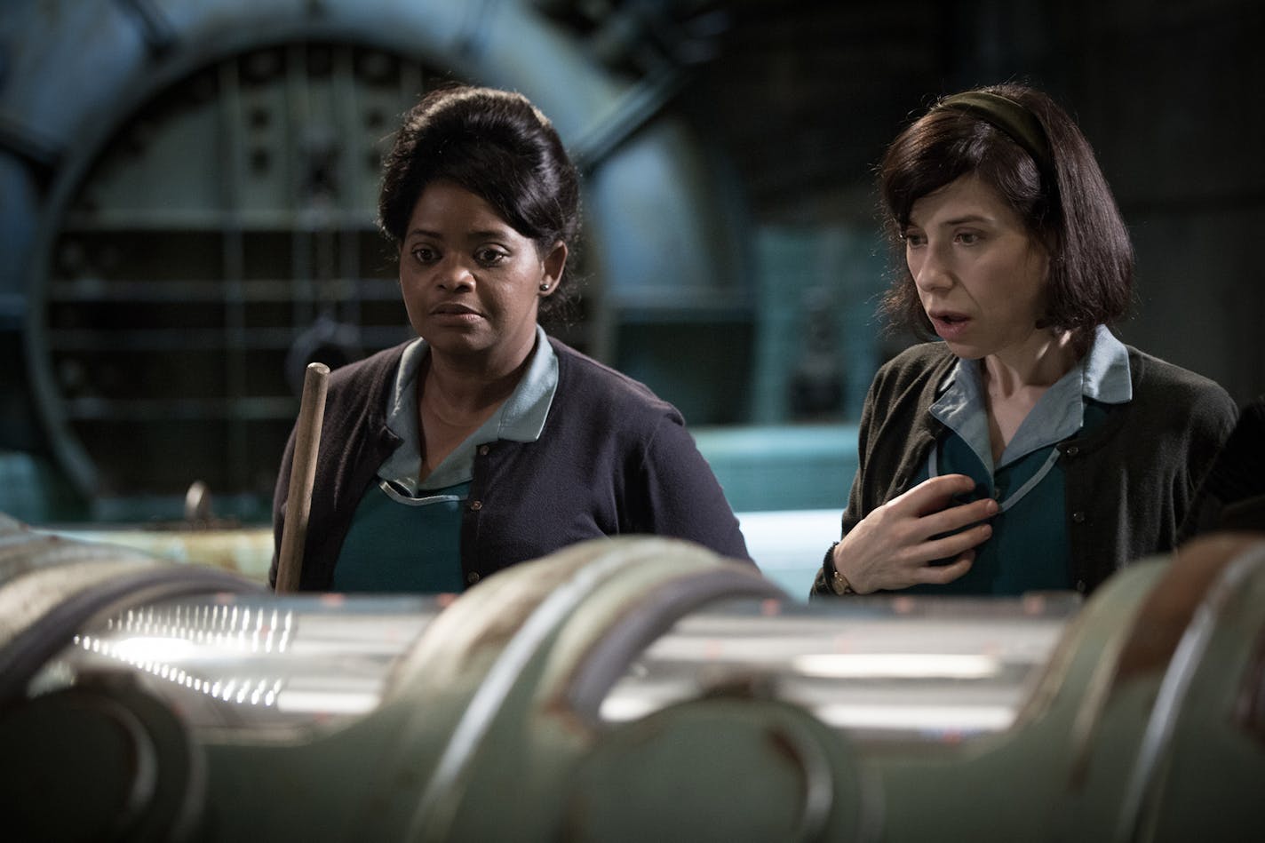 Octavia Spencer, left, and Sally Hawkins in "The Shape of Water."