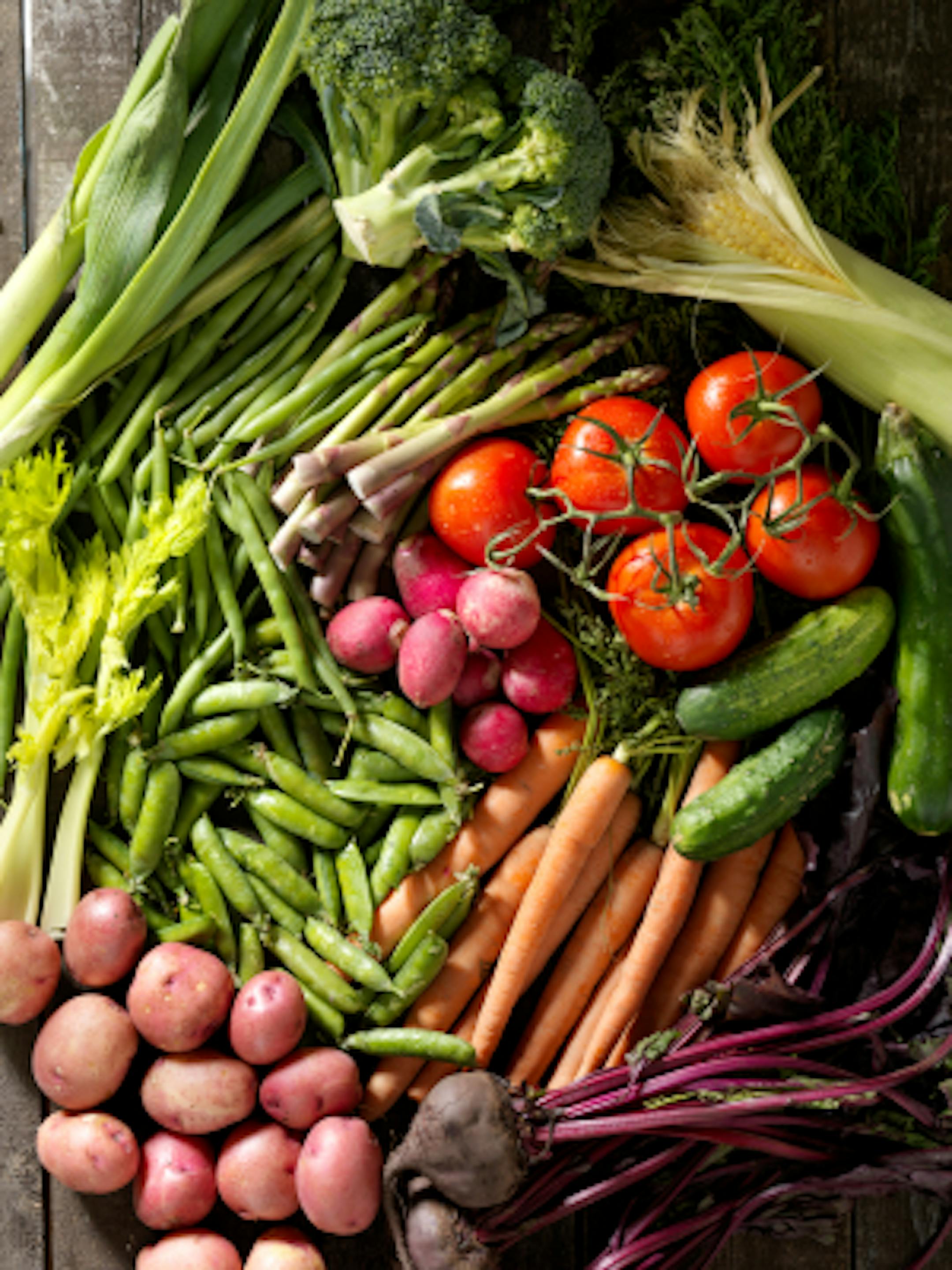 Organic Vegetables from the Farmers Market-Photographed on Hasselblad H3D-39mb Camera