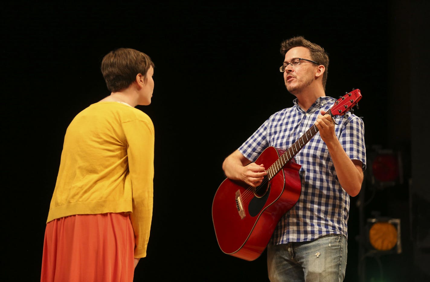 Gemma Irish and Mark Sweeney stage &#x201c;Into the Unreal City.&#x201d;