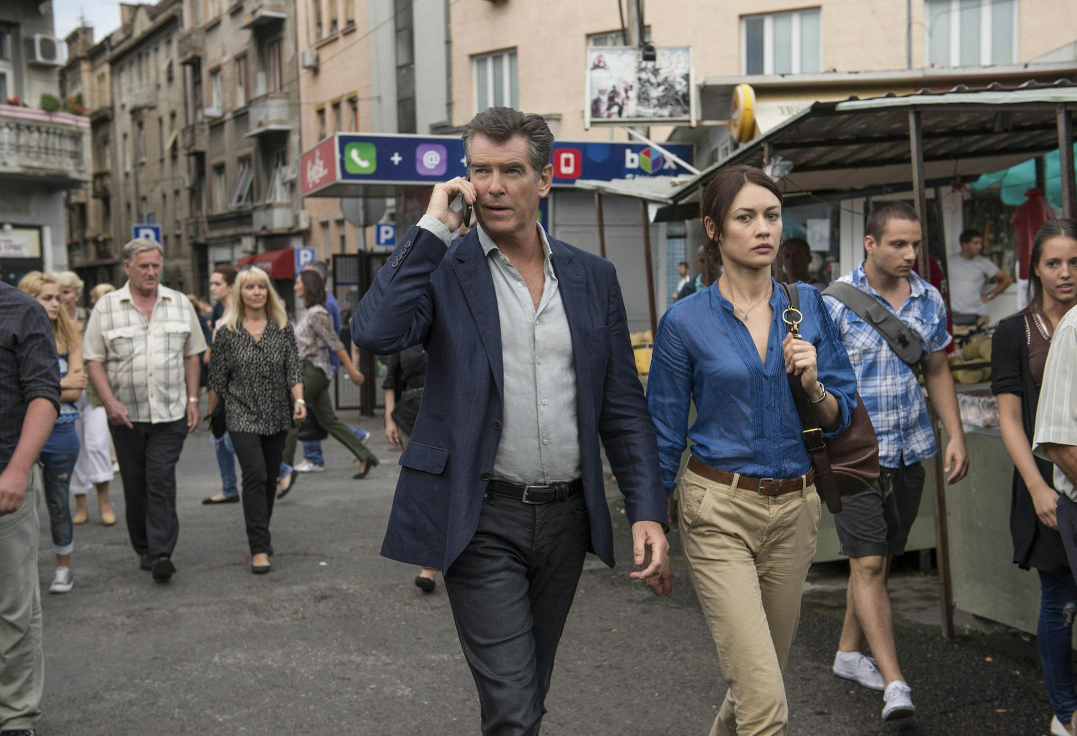 Pierce Brosnan and Olga Kurylenko star in Relativity Media√ïs "The November Man". ¬© 2014 No Spies, LLC All Rights Reserved Photo Credit: Aleksandar Letic