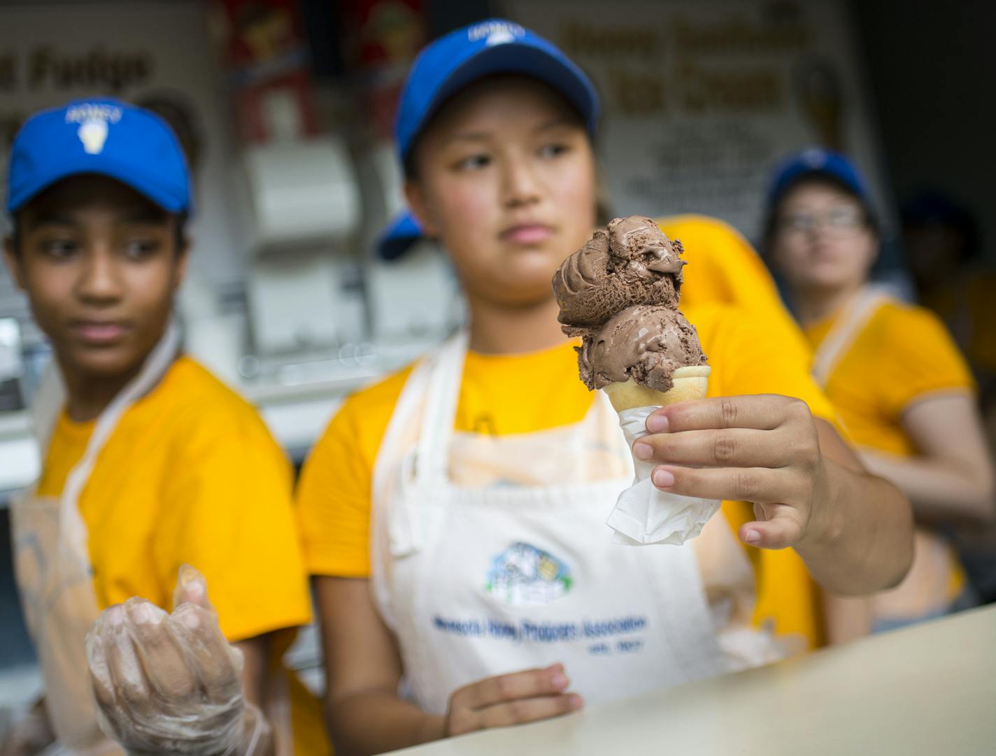 Honey almond fudge ice cream is a top seller for the Minnesota Honey Producers.