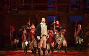Lin-Manuel Miranda, center, is the creator, composer and original title character in the hit musical 'Hamilton,' shown here in the 'Yorktown' scene in