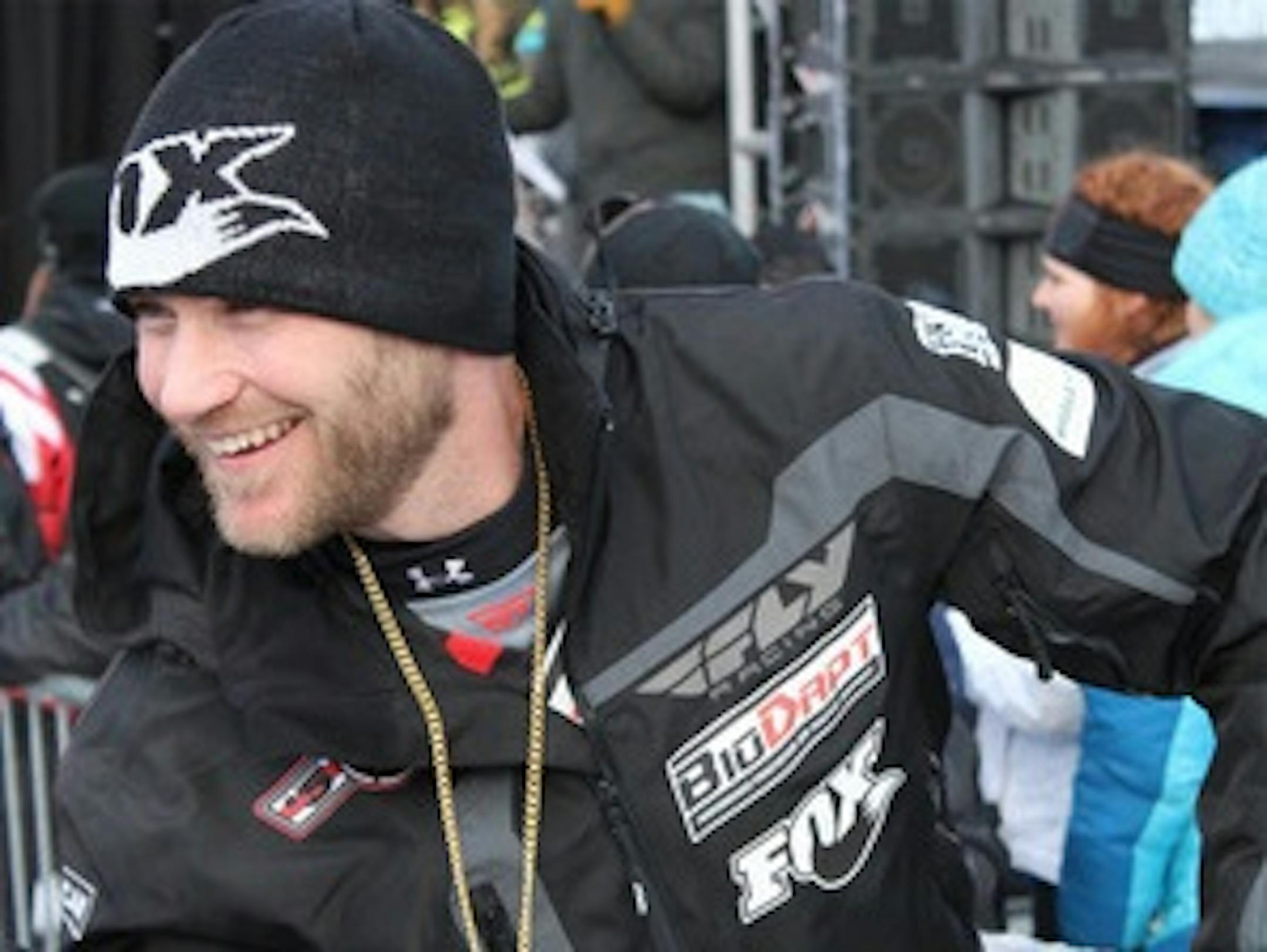 Snowmobile racer Mike Schultz