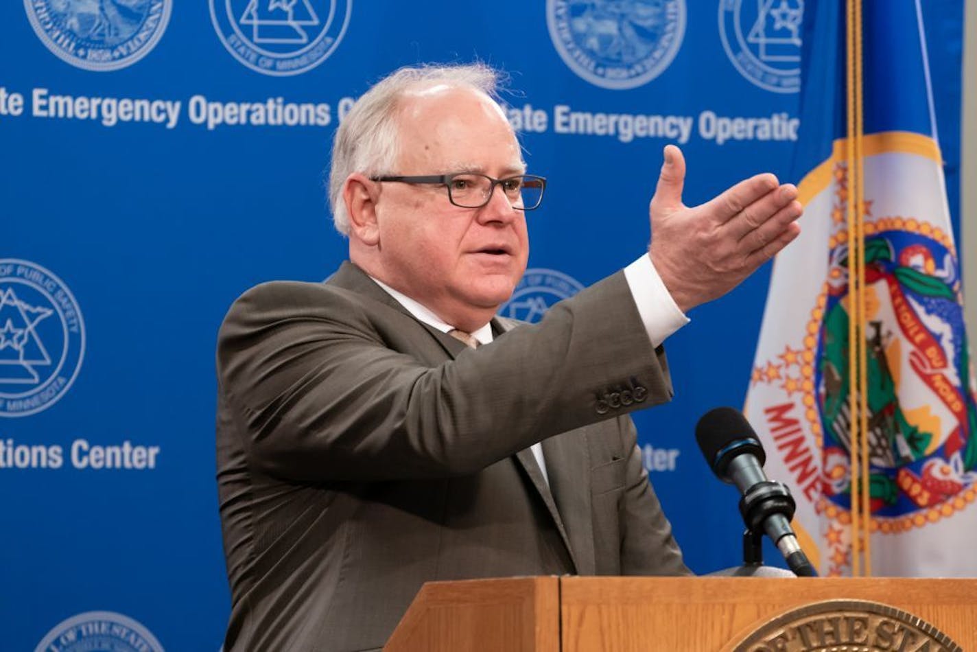 Minnesota Gov. Tim Walz announced new guidelines Wednesday for restaurants, bars, salons and barber shops starting June 1.