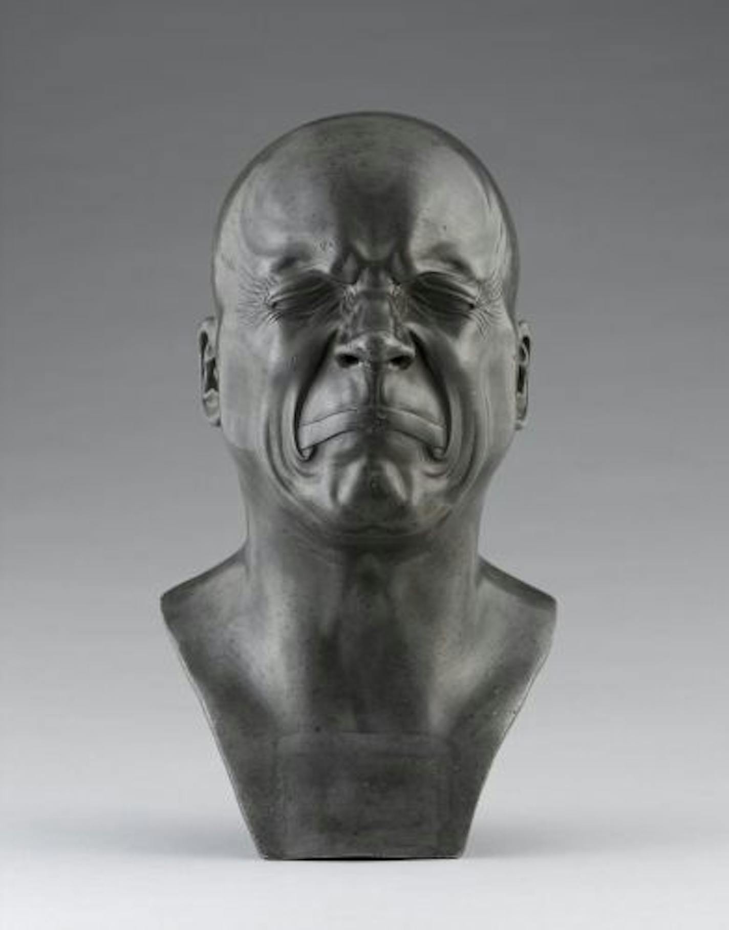 Character bust, from a series of 69 character heads derived from a self-portrait by Franz Xaver Messerschmidt dated 1770-1783.