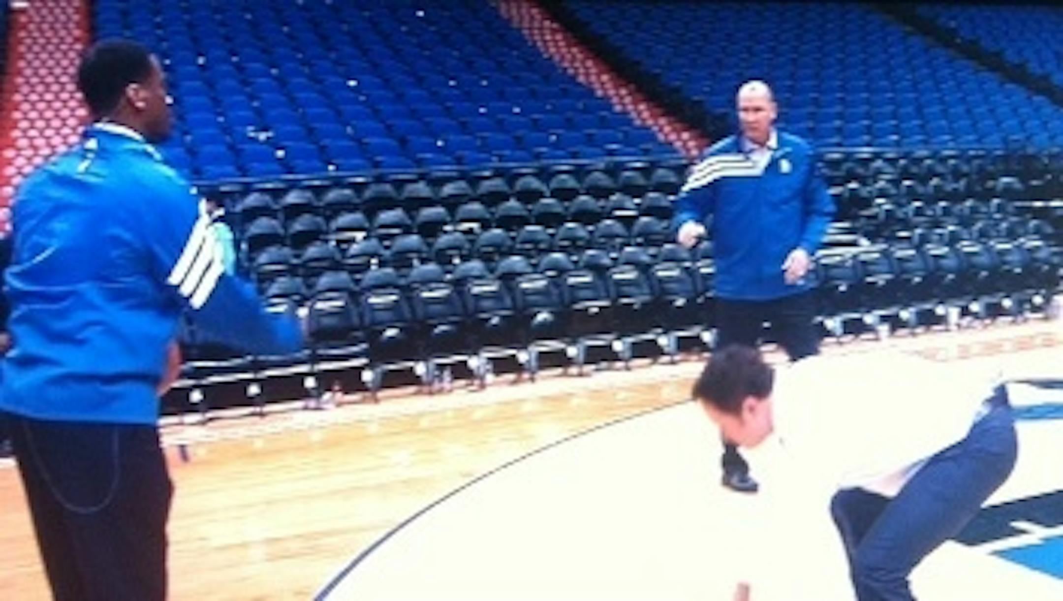 Slapping the floor in a defensive stance during the post-game instructional? Classic Linnemann.