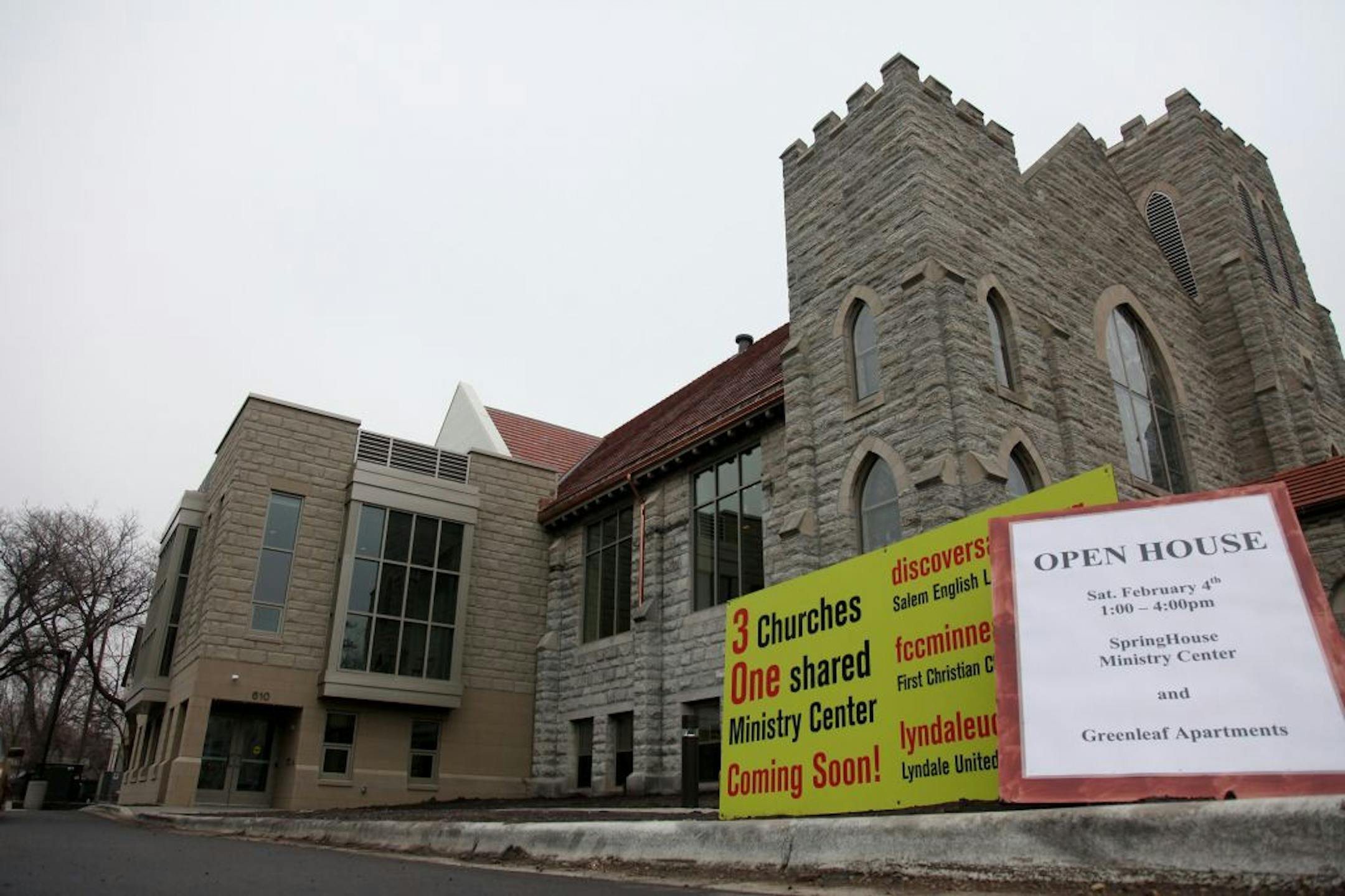 Faced with declining memberships and a historic church in desperate need of renovation, three Minneapolis churches of different faiths joined together to save the church and operating costs at the same time. Now the Salem English Lutheran Church has been renovated, and is home to Lutheran, Disciples of Christ and United Church of Christ congregations. Each group worships separately, but they share costs to maintain the historic building in LynLake. (ELIZABETH FLORES/STAR TRIBUNE) ELIZABETH FLORE