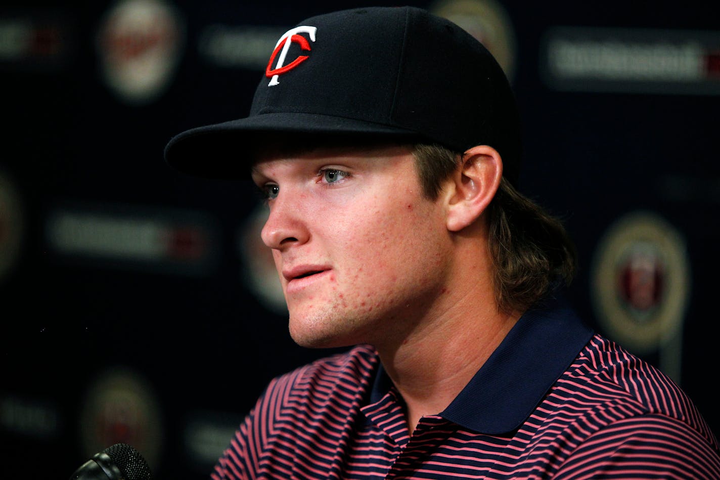 Twins first-round draft pick Kohl Stewart, in 2013.