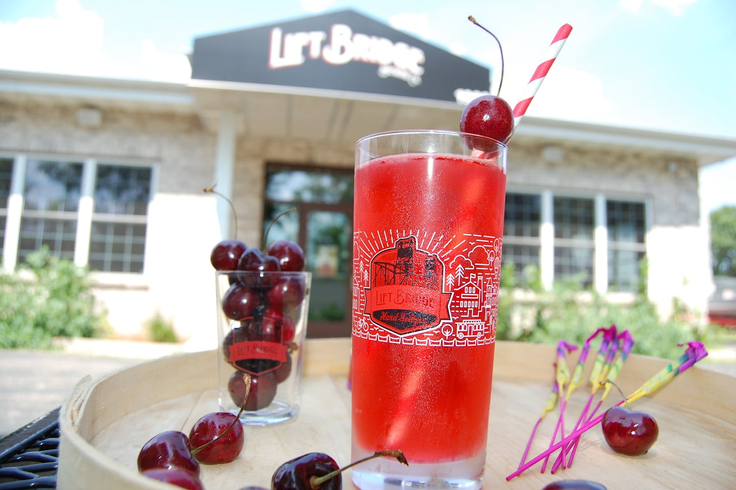 Cherry Firework Hard Seltzer from Lift Bridge is one of the new beverages at the 2019 Minnesota State Fair.