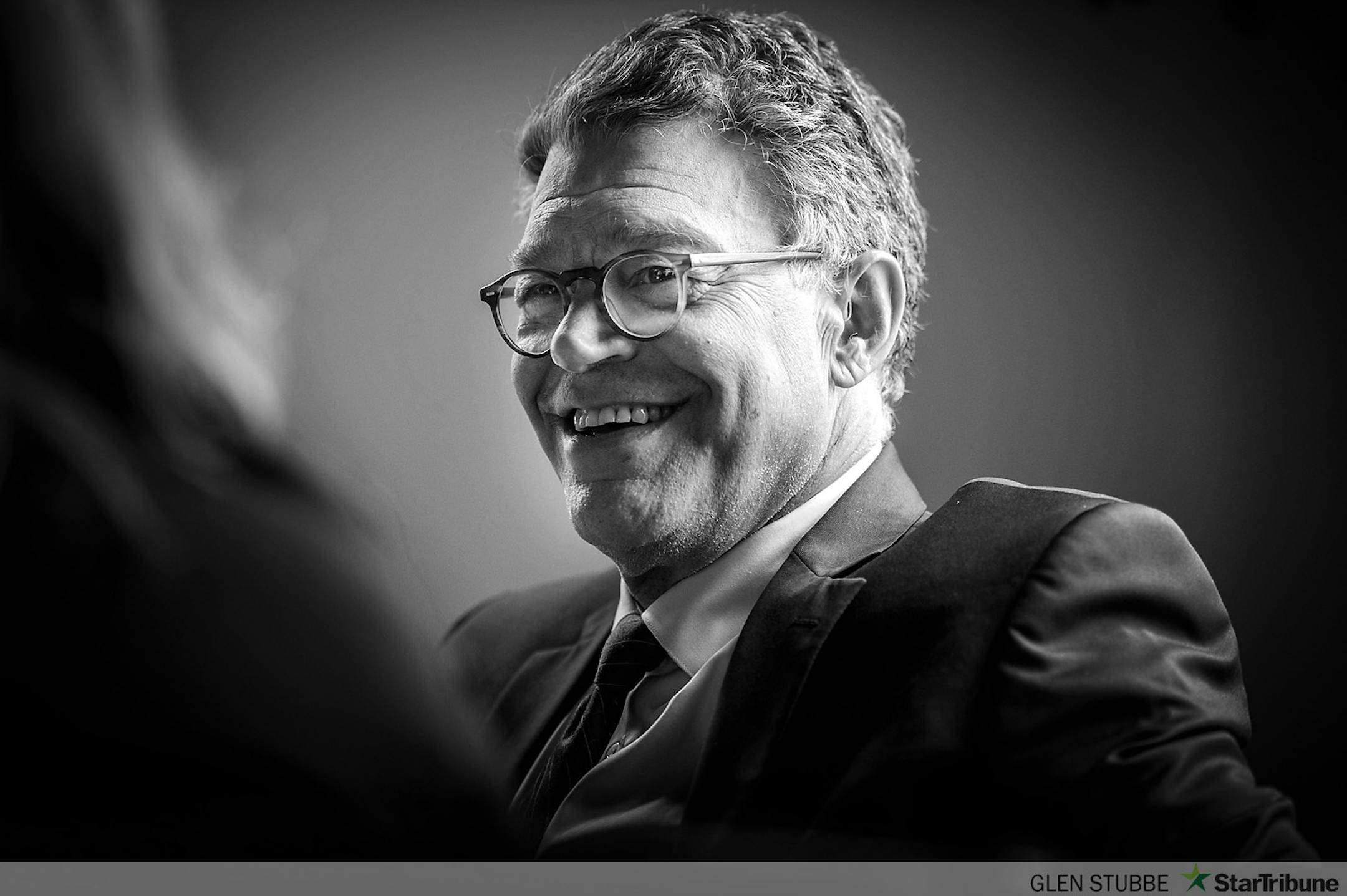 At a Minneapolis Dunn Brothers, communications director Alexandra Fetissoff and advisor Denise Cardinal prepped Senator Al Franken before a rally at the University of Minnesota to speak to students about the work he's doing to fight for college affordability and to allow students to refinance their college loans. He also kicked off a campaign door knock taking place that evening.   ]      Wednesday, September 3, 2014.  GLEN STUBBE * gstubbe@startribune.com