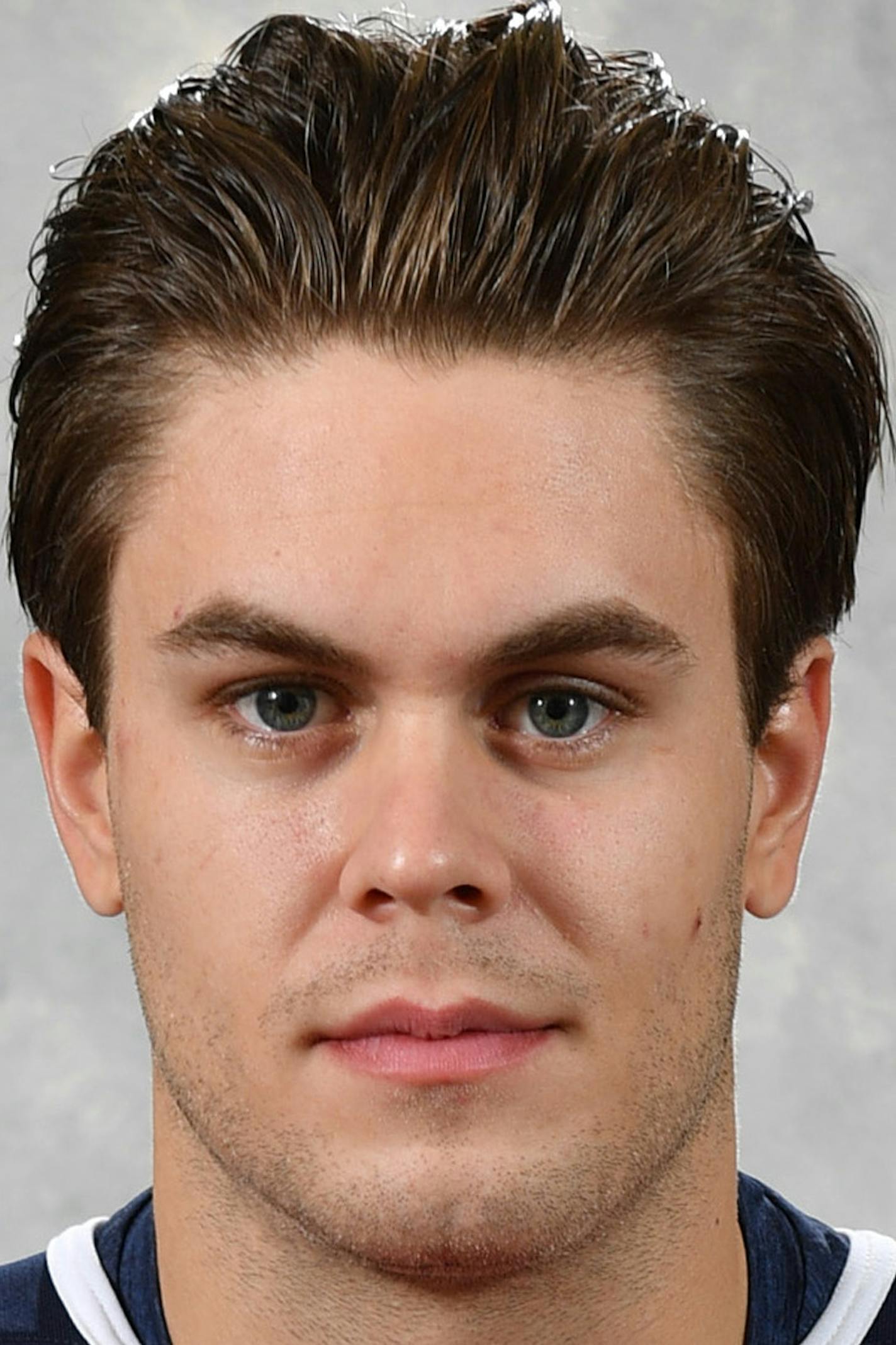 EDMONTON, AB - SEPTEMBER 13: Pontus Abert of the Edmonton Oilers poses for his official headshot for the 2018-2019 season on September 13, 2018 at Rogers Place in Edmonton, Alberta, Canada. (Photo by Andy Devlin/NHLI via Getty Images) *** Local Caption ***Pontus Abert ORG XMIT: 775215548