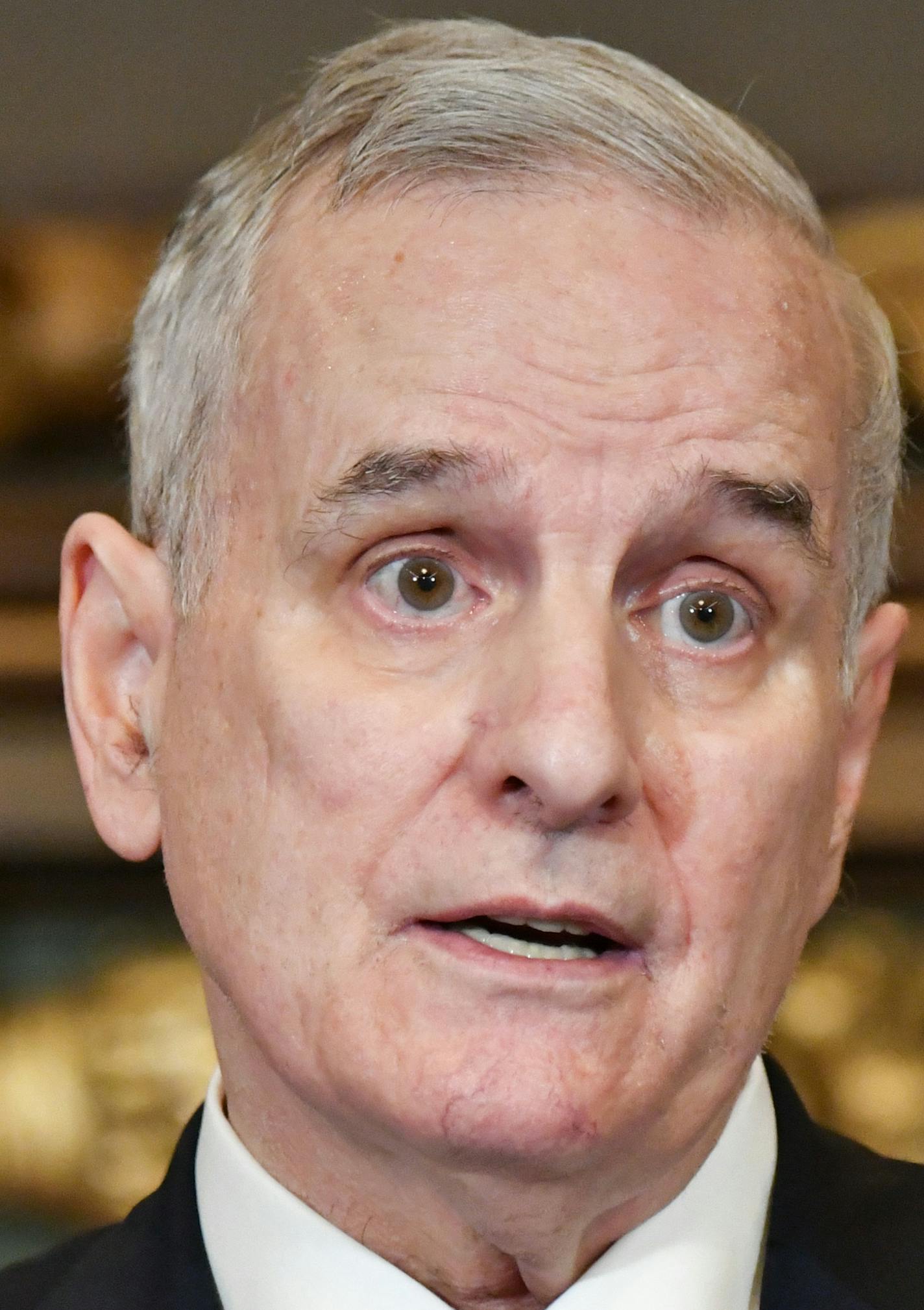 Governor Mark Dayton signed a broadly bipartisan bill that allows Minnesotans to recover their vehicle after someone else is convicted of driving it without their permission. He also answered questions about a variety of issues including health insurance funding. ] GLEN STUBBE &#xef; glen.stubbe@startribune.com Monday, April 3, 2017