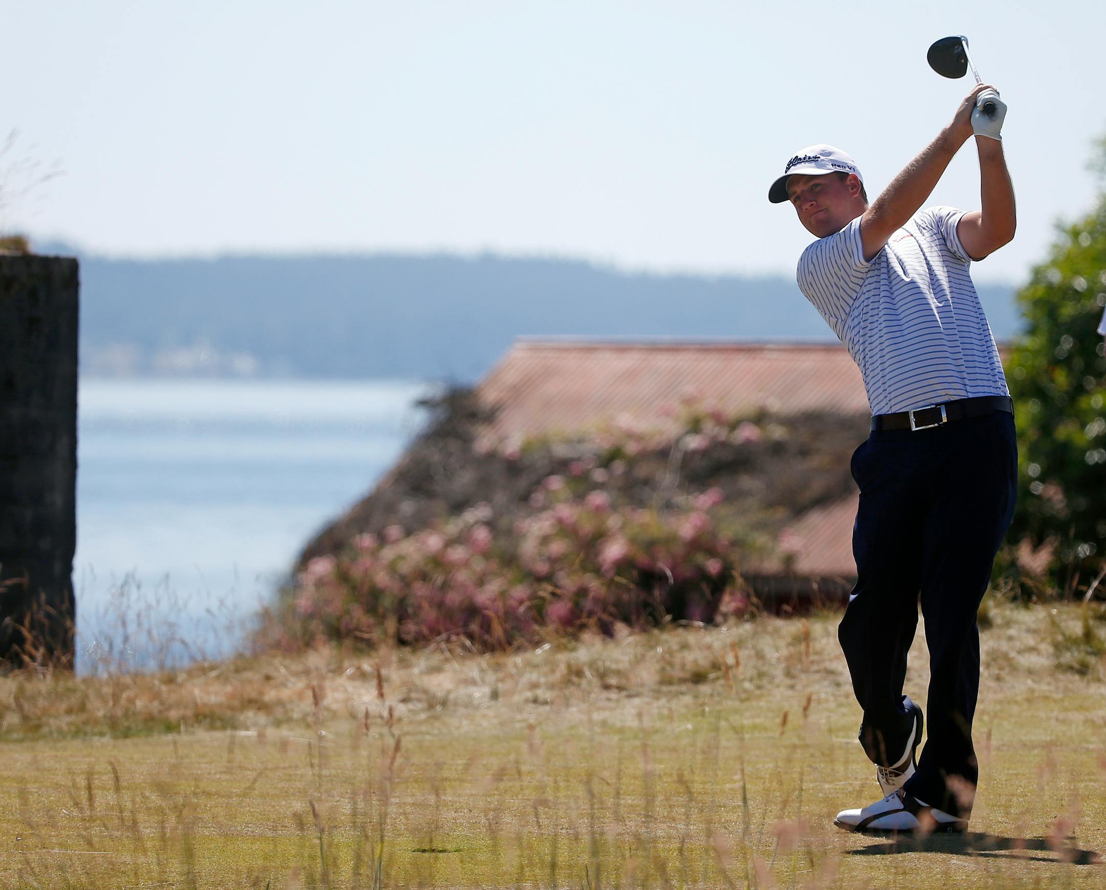 Tom Hoge, seen here in 2015, shows some of the loneliness rarely seen on the PGA Tour that will be in place by mandate when the tour resumes play Thursday.