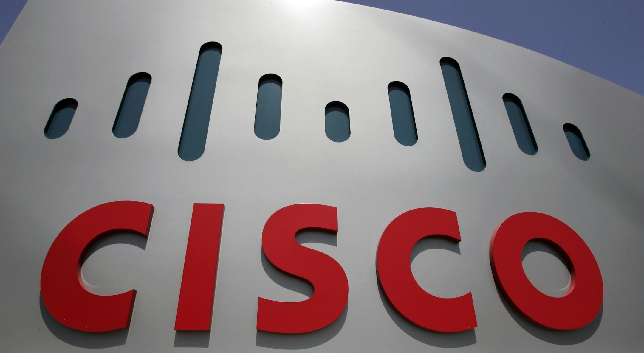 FILE - In this May 5, 2008 file photo, a Cisco sign is shown at Cisco Systems Inc. headquarters in San Jose, Calif. Cisco Systems reports fourth-quarter earnings after the market close, Wednesday, Aug. 5, 2009. (AP Photo/Paul Sakuma, file)