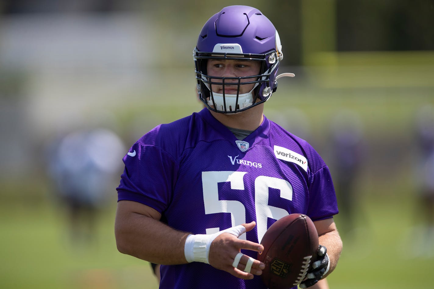 Vikings rookie center Garrett Bradbury