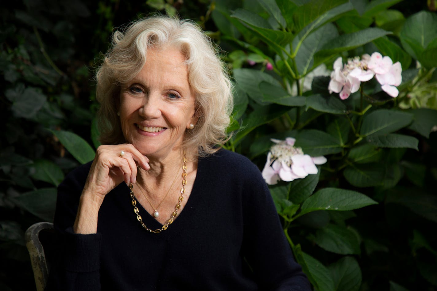 British actor Hayley Mills poses at her home in West London on Wednesday, Aug. 25, 2021 to promote her memoir "Forever Young." (Photo by Joel C Ryan/Invision/AP)