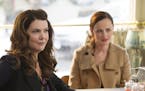 This image released by Netflix shows Lauren Graham, left, and Alexis Bledel in a scene from, "Gilmore Girls: A Year In The Life," premiering Friday on