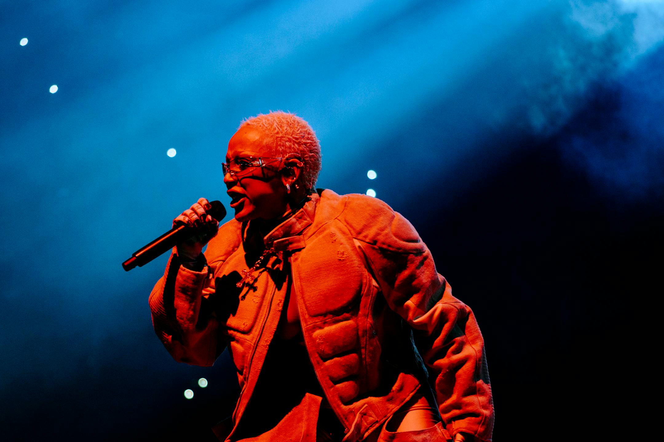 Doja Cat performs at Barclays Center in Brooklyn, Nov. 29, 2023. Doja CatÕs dreamy, disco-inflected breakout hit, ÒSay So,Ó became a TikTok sensation during the pandemic. (Nina Westervelt/The New York Times)