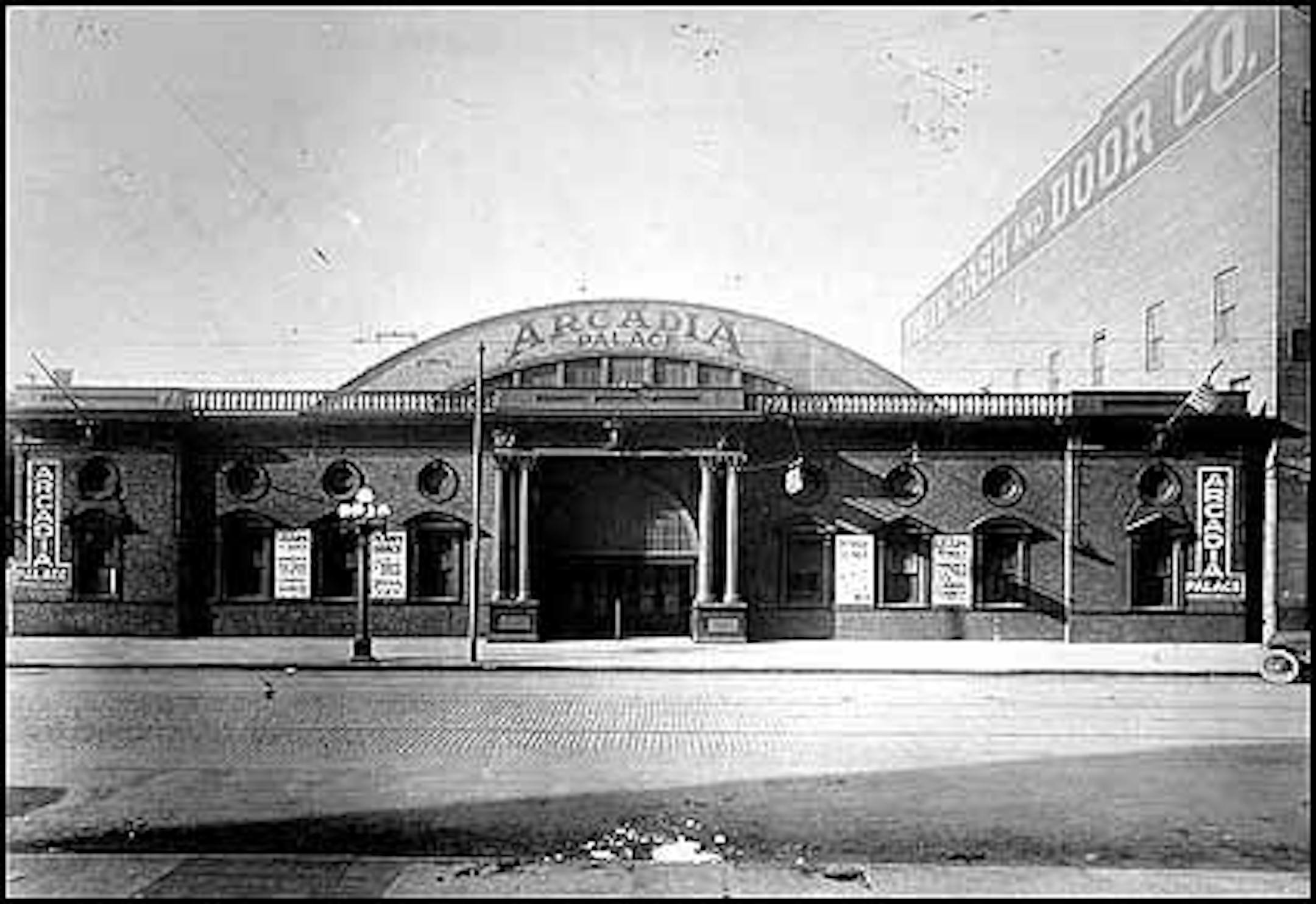 Dance halls such as the Arcadia Palace on Fifth Street were ordered closed until further notice in Minneapolis. (Photo courtesy mnhs.org) http://collections.mnhs.org/visualresources/image.cfm?imageid=75401&Page=5&Digital=Yes&EndDate=1918&Keywords=Minneapolis&StartDate=1918&Type=Photo%2CArtPhoto&SearchType=Basic