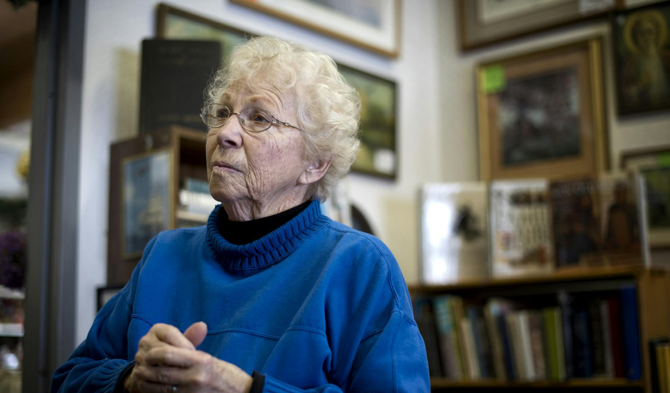 Betty Weske, 80, Moose Lake: “That’s not my business,” she said. “I am not going to tell anybody what to think about that.” Betty Weske, 80, owner The Corner Bookstore, Moose Lake. Minnesotans react to possible changes in the same-sex marriage law. Wednesday, March 20, 2013. ] GLEN STUBBE * gstubbe@startribune.com