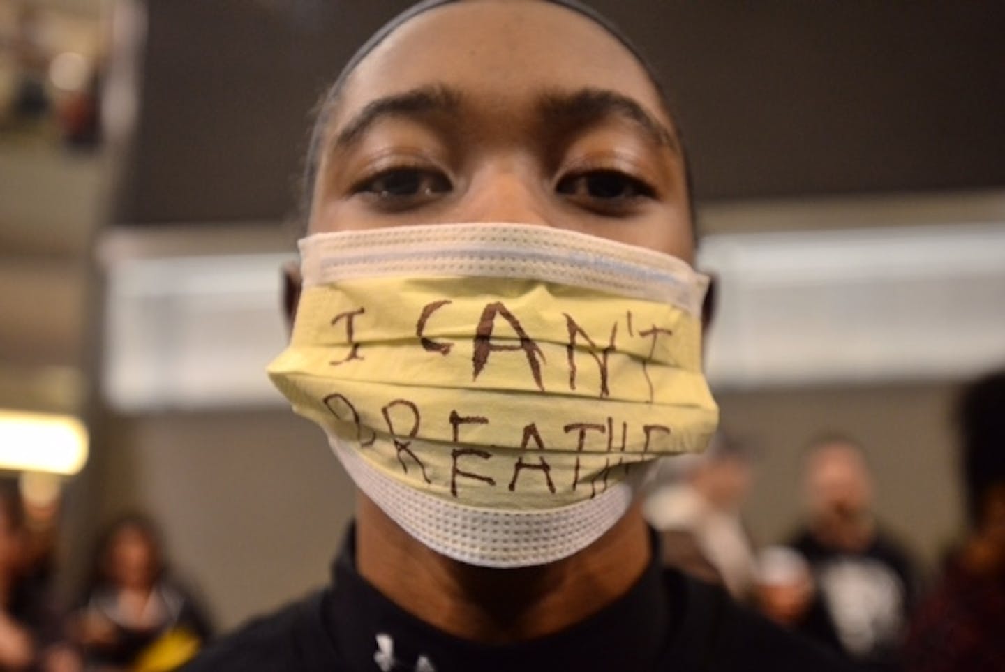 Protestors at the Mall of America Saturday. Organizers, who are calling for a protest as part of the national Black Lives Matter movement .