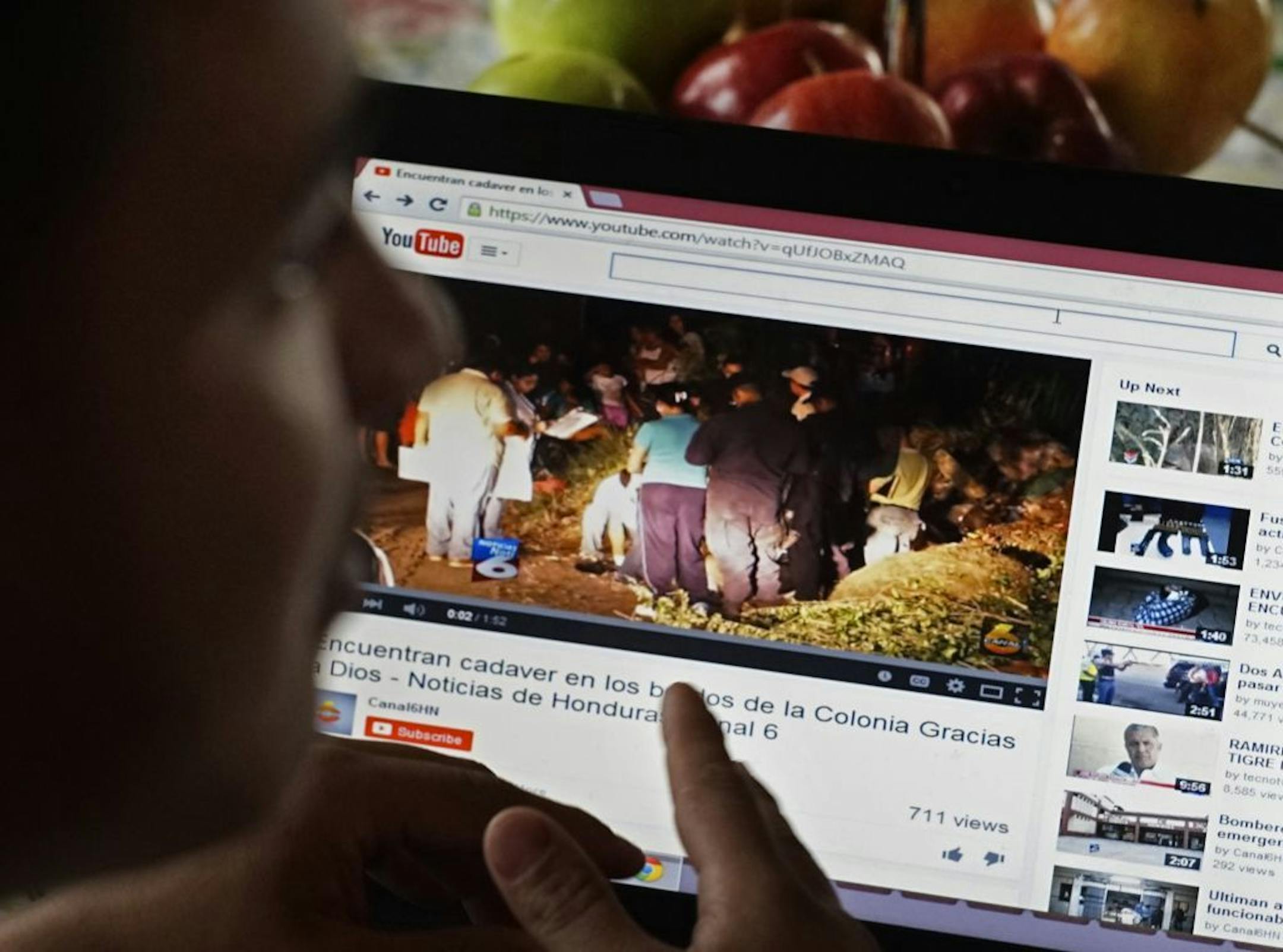 Elder Leiva,17,watched a YouTube video of gang victims being unearthed from a grave.