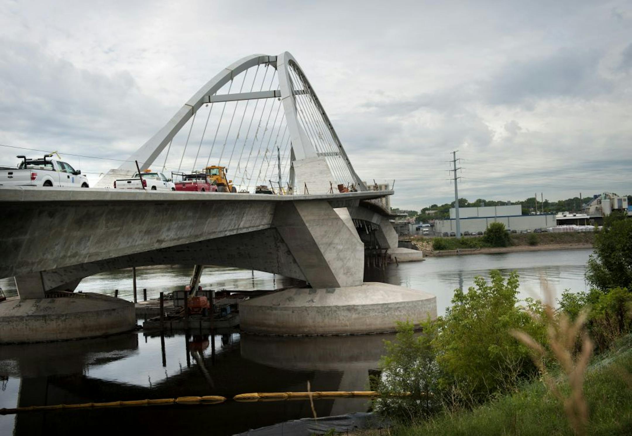 When the new Lowry Avenue Bridge opens sometime this fall, it will be the end of a long and costly process in which Hennepin County has scrambled to cover the fluctuating budget for a "signature" bridge for five years. Wedesday, August 8, 2012.