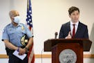 Minneapolis Mayor Jacob Frey was joined by Minneapolis police chief Medaria Arradondo and mayors from around the metro Thursday as they called for new