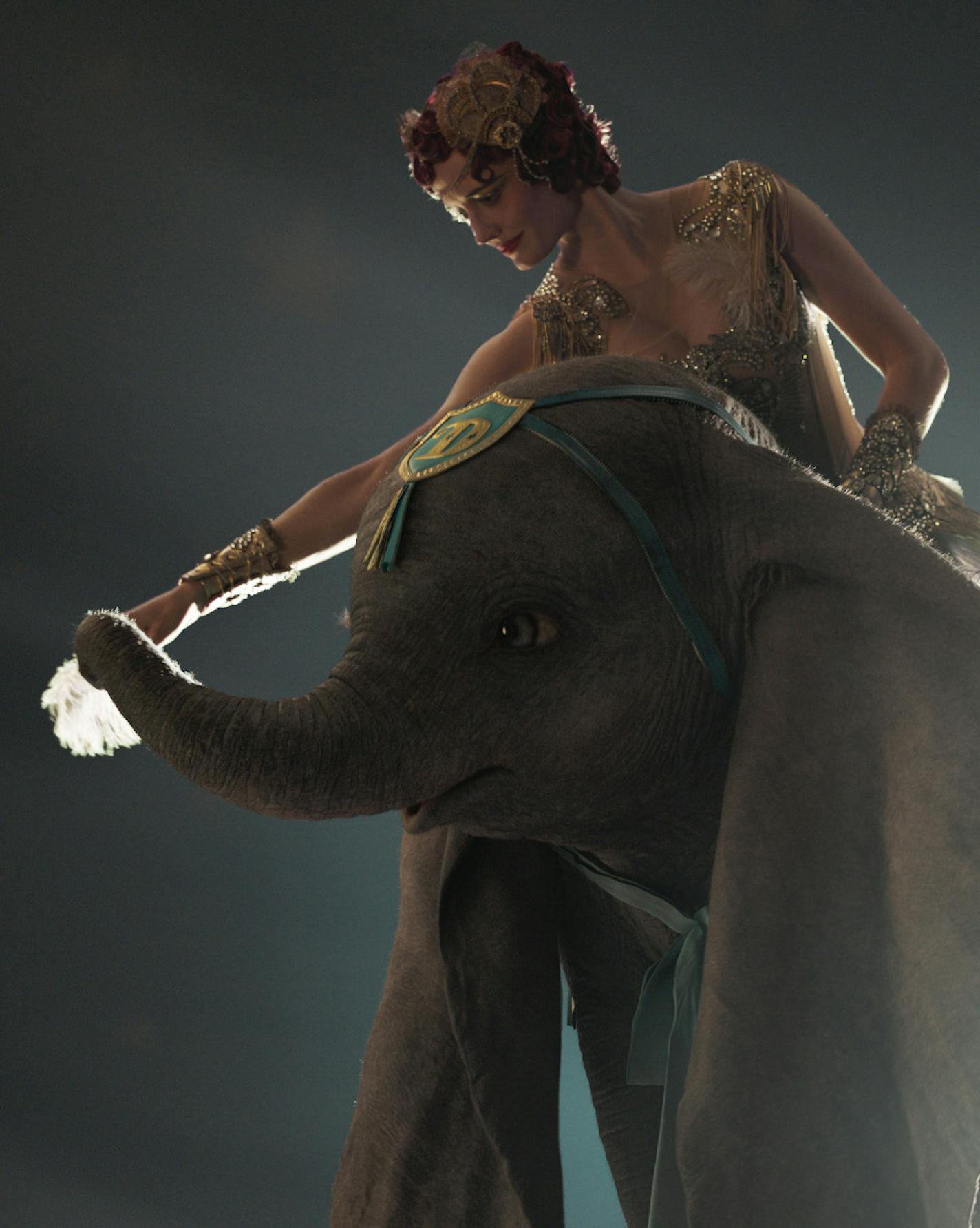 PARTNERS -- In Disney&#x2019;s live-action reimagining of &#x201c;Dumbo,&#x201d; accomplished aerialist Colette Marchant is paired with a flying elephant named Dumbo in a new act at a state-of-the-art amusement park called Dreamland. Starring Eva Green as Colette, &#x201c;Dumbo&#x201d; opens in U.S. theaters on March 29, 2019. &#xa9; 2019 Disney Enterprises, Inc. All Rights Reserved.