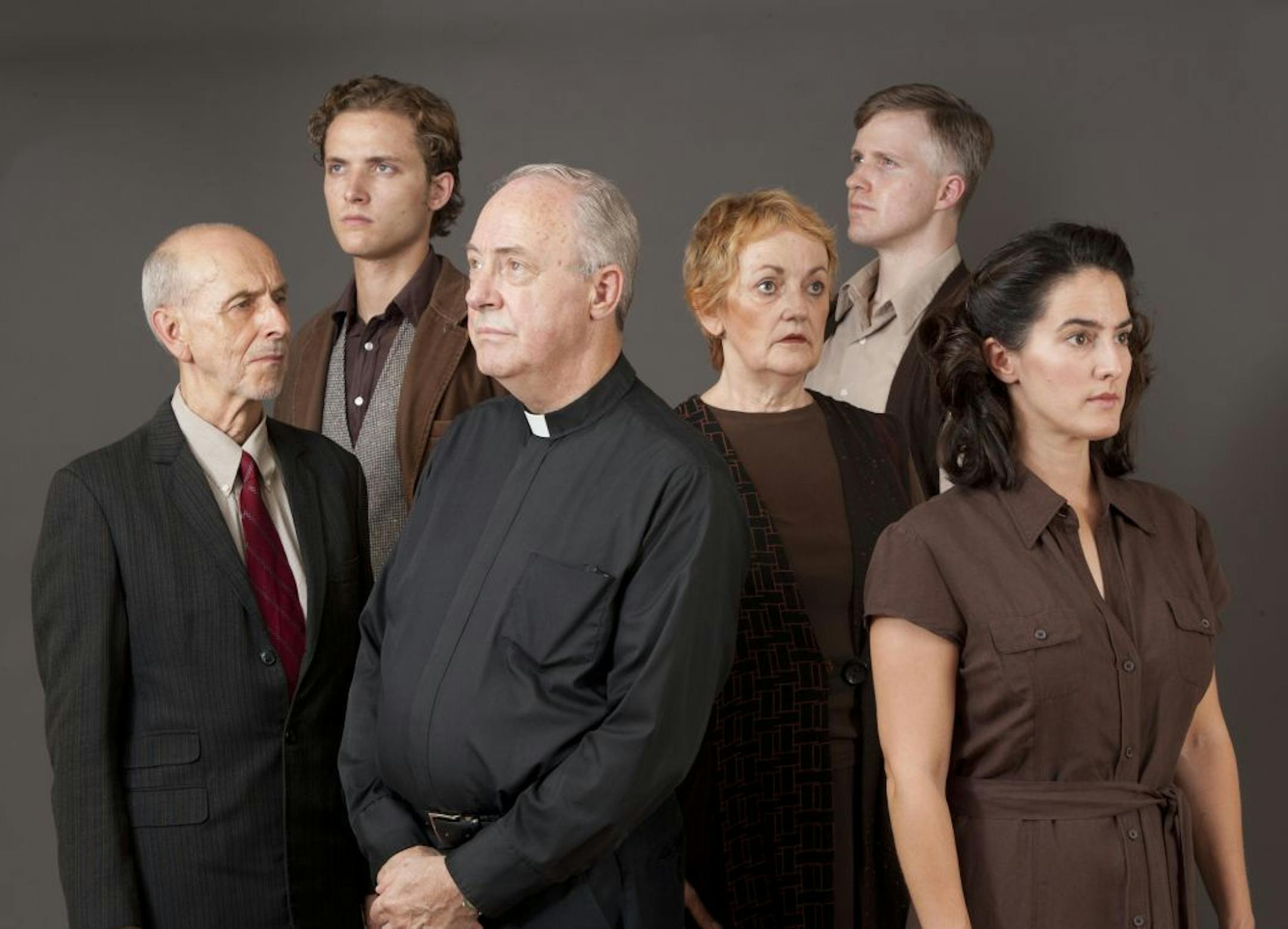 George Muellner, Caleb Carlson, Walter Weaver, Candace Barrett Birk, Michael Jurenek and Elena Giannetti in "Our Class."