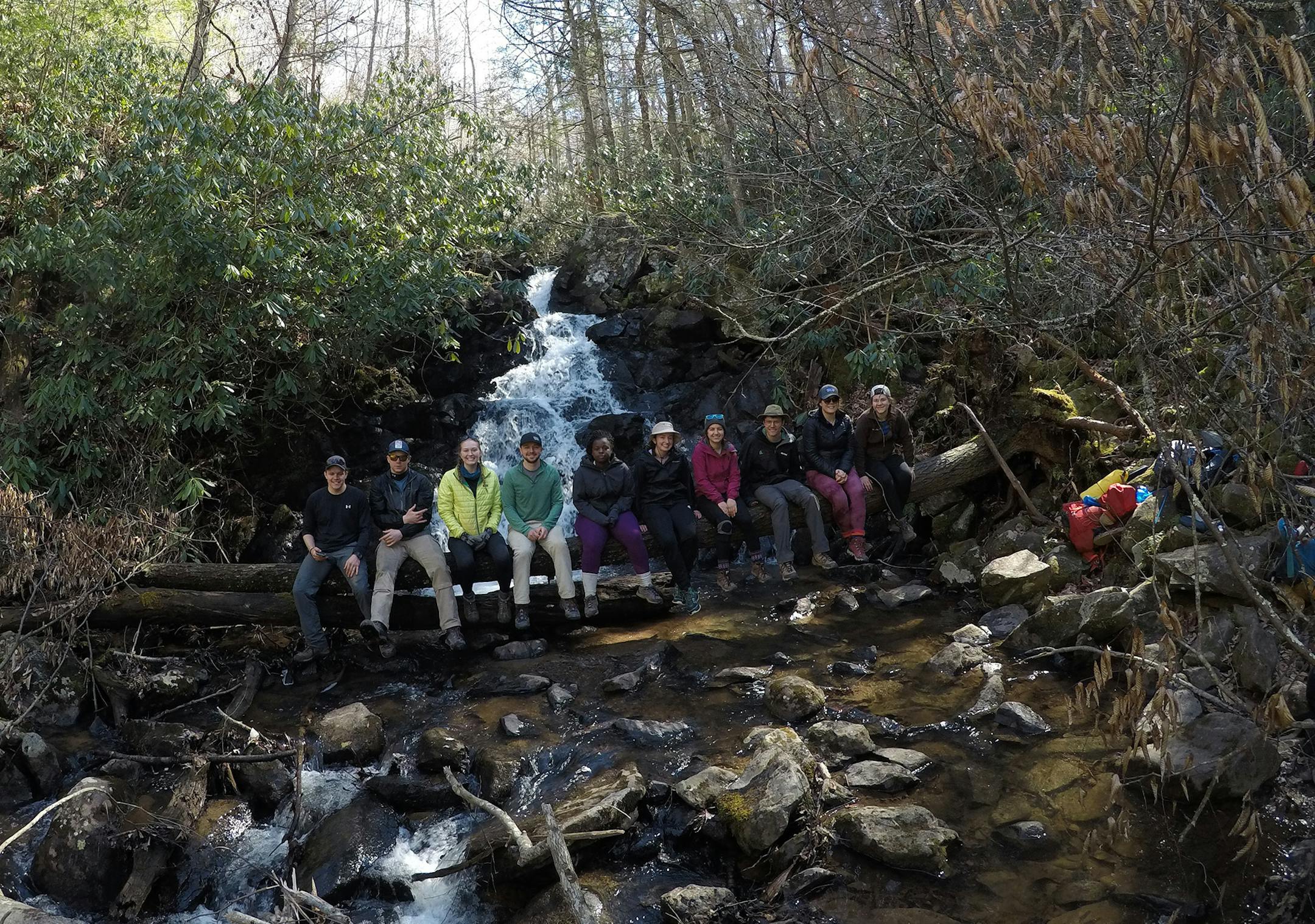 Hiking trips regionally and afar (this image from The Appalachian Trail) are commonplace.
