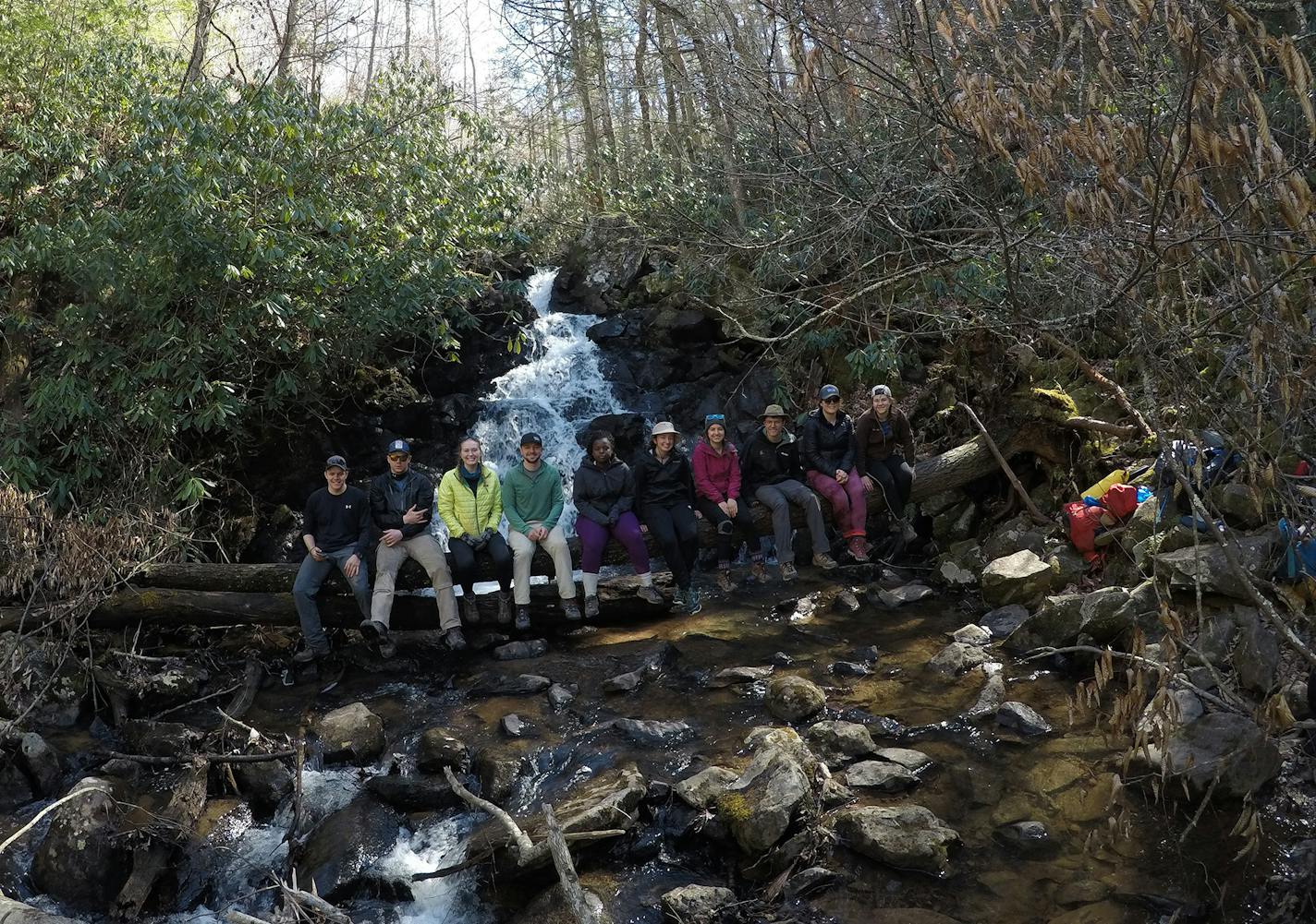 Hiking trips regionally and afar (this image from The Appalachian Trail) are commonplace.