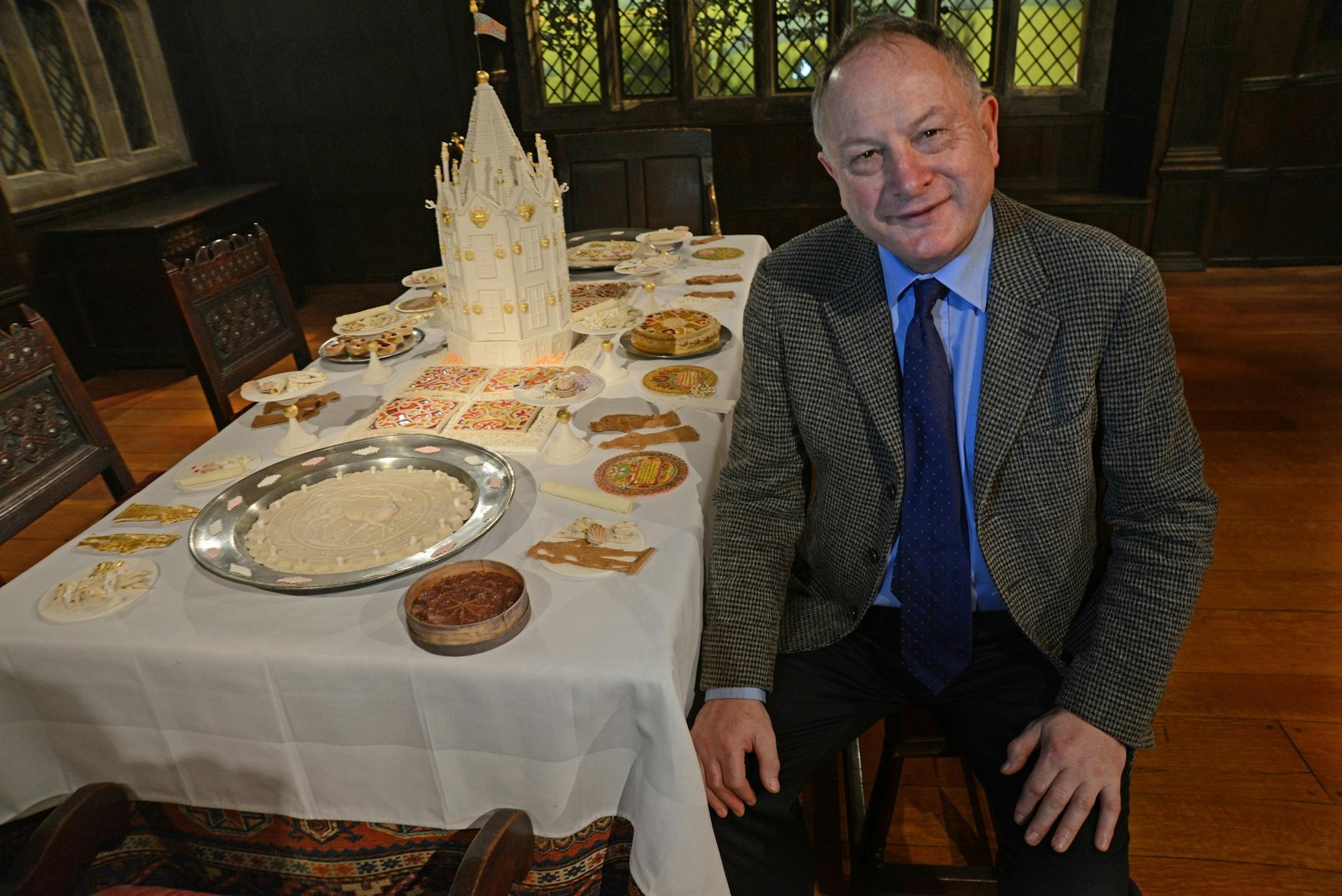 British food historian Ivan Day, who has a staggering knowledge of English cookery through the ages, re-created a wedding-feast course for what was then known as an "intimate banquet."