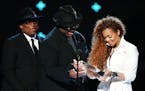 Terry Lewis and Jimmy Jam presented Janet Jackson with the Ultimate Icon Award in June during the 2015 BET Awards in Los Angeles.