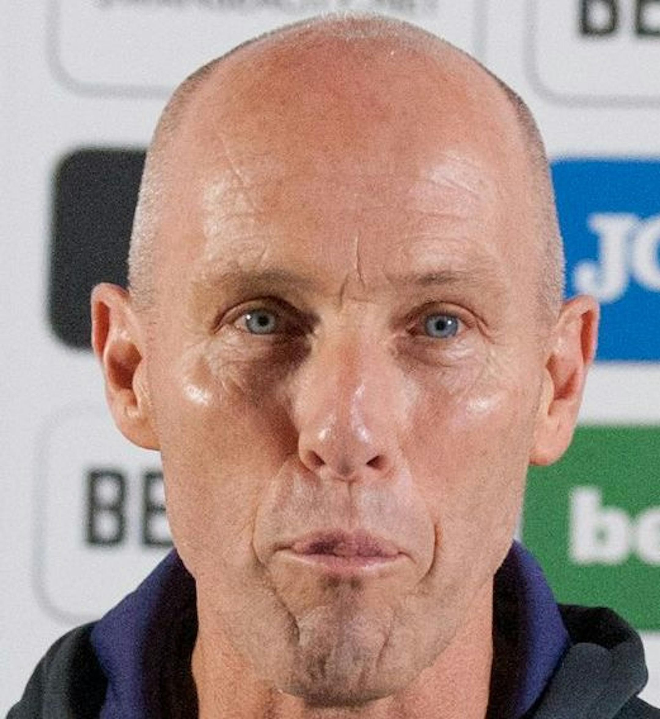 Bob Bradley the new team manager of English Premier League soccer team Swansea City speaks during a press conference at the Marriott Hotel, in Swansea, Wales Friday Oct. 7, 2016. Bradley is the first American to manage an English Premier League team. (Simon Galloway/PA via AP)
