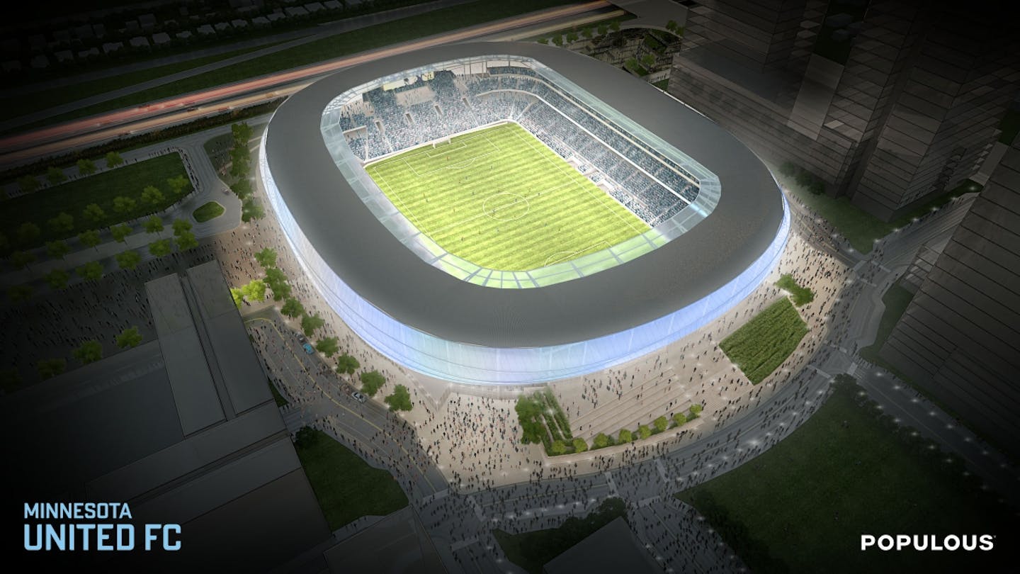 Renderings for the new home of Major League Soccer (MLS) in Minnesota were unveiled Wednesday.