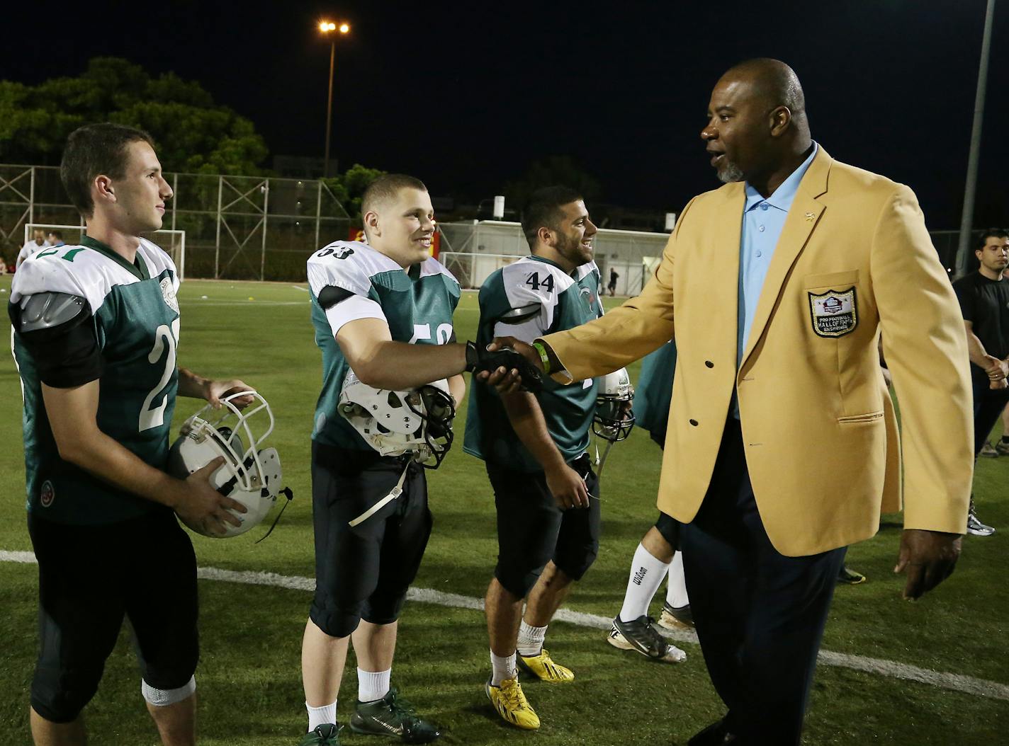 Chris Doleman in Israel David Silverman/New England Patriots