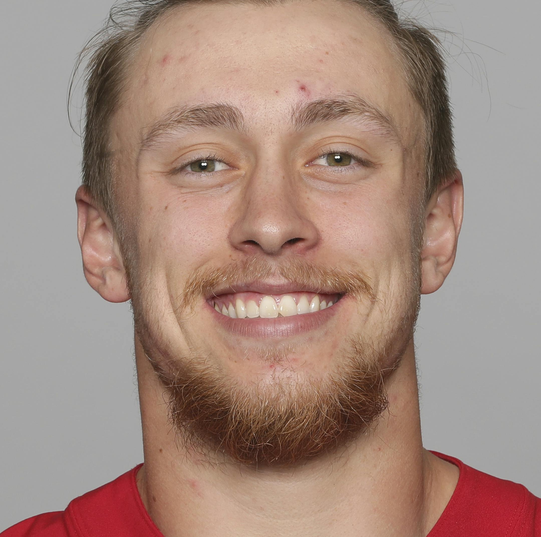 This is a 2019 photo of George Kittle of the San Francisco 49ers NFL football team. This image reflects the San Francisco 49ers active roster as of Wednesday, May 1, 2019 when this image was taken. (AP Photo) ORG XMIT: NFLHS19