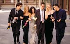 David Schwimmer, Jennifer Aniston, Courteney Cox, Matthew Perry, Lisa Kudrow and Matt LeBlanc in "Friends."