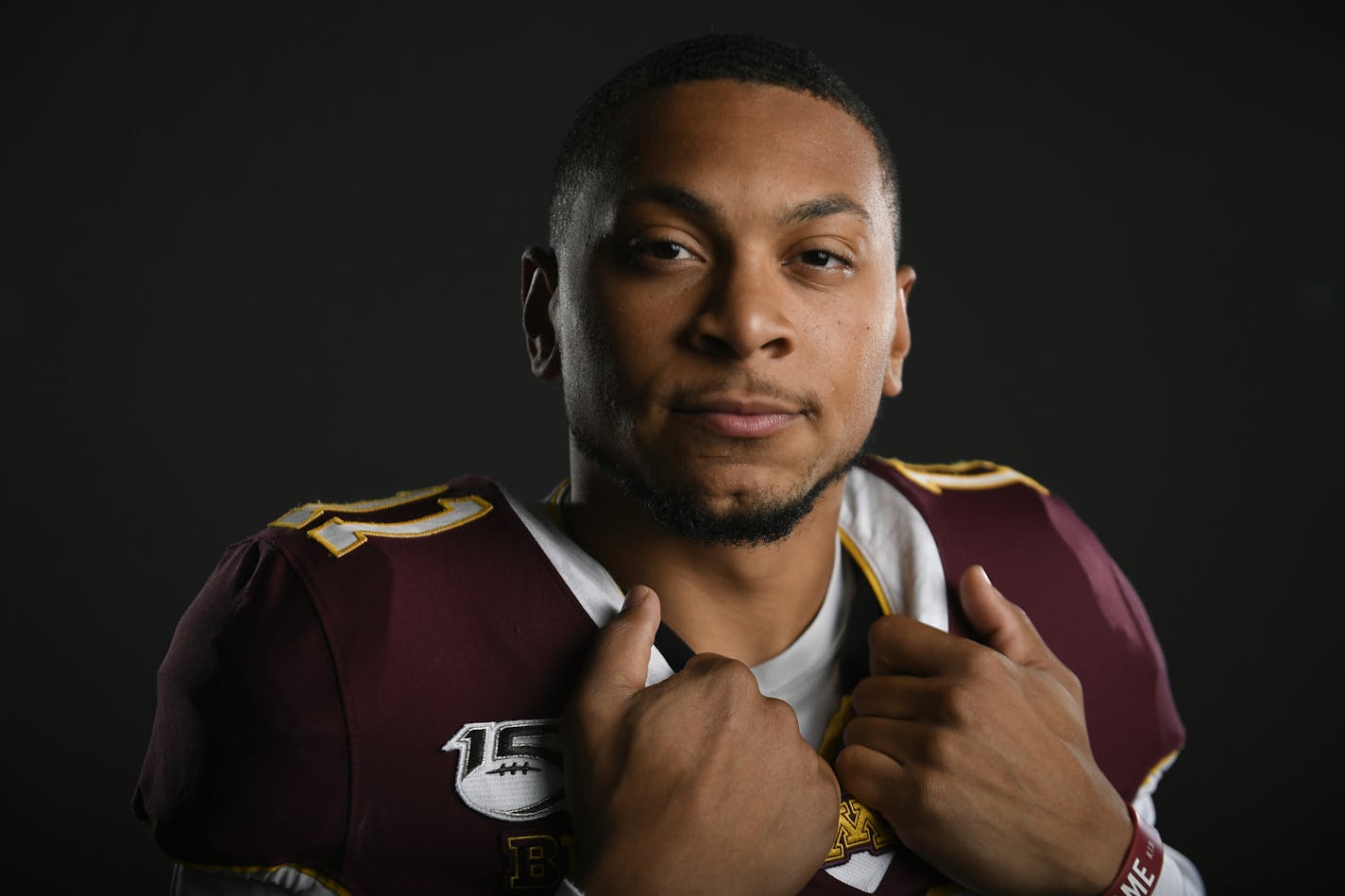 Gophers defensive back Antoine Winfield Jr. stood for a portrait Tuesday afternoon. ] Aaron Lavinsky &#xa5; aaron.lavinsky@startribune.com The University of Minnesota Golden Gophers football team held their media day on Tuesday, July 30, 2019 at the Football Practice Facility at the Athletes Village in Minneapolis, Minn.