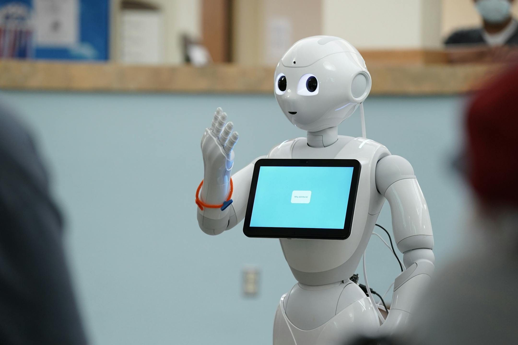 Nursing home residents were introduced to Pepper, a new robotic assistant.