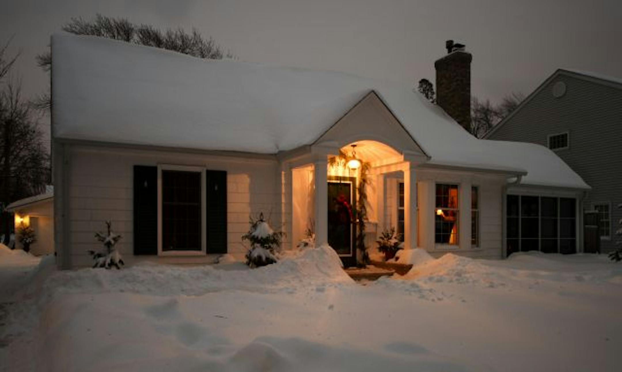 The exterior of Kate Grussing's Cape Cod home in St.Louis Park.