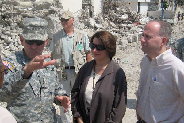Sen. Amy Klobuchar in Haiti