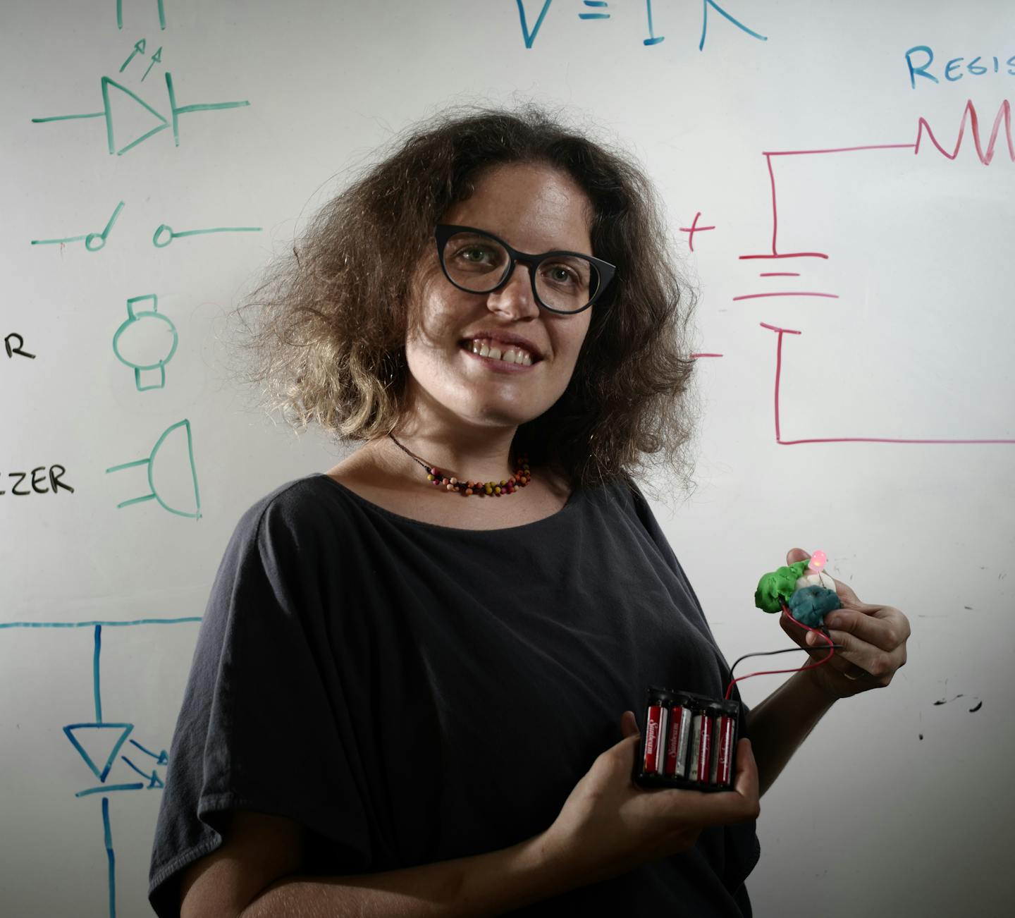 University of St. Thomas engineering Prof. AnnMarie Thomas helped invent Squishy Circuits to help kids learn about electricity.