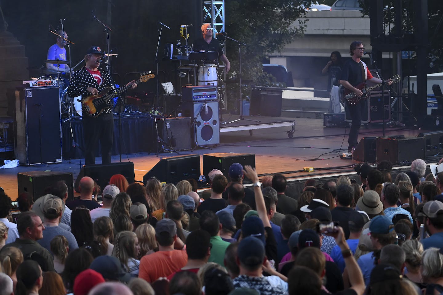 Semisonic performed Friday night at the Basilica Block Party. ] Aaron Lavinsky &#xa5; aaron.lavinsky@startribune.com The Basilica Block Party was held Friday, July 12, 2019 at the Basilica of St. Mary grounds in Minneapolis, Minn.