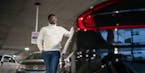 Louis Lidji leased his Hyundai Sonata through the car-sharing app Turo at Minneapolis-St. Paul International Airport.