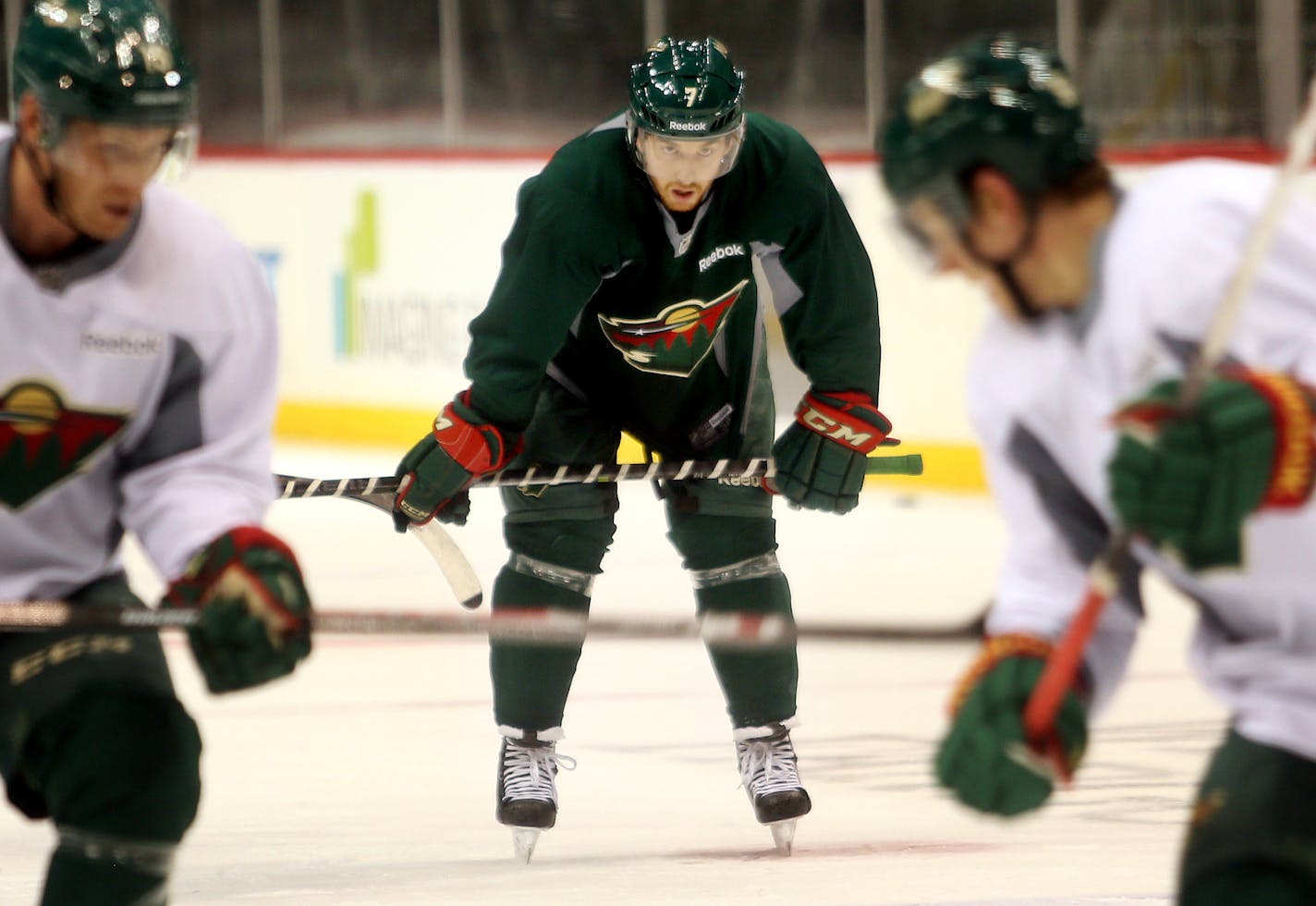 Wild defenseman Jonathon Blum at the Xcel Energy Center. ] JOELKOYAMA&#x201a;&#xc4;&#xa2;jkoyama@startribune St. Paul, MN on March 25, 2014.